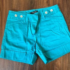 White House Black Market Turquoise Shorts